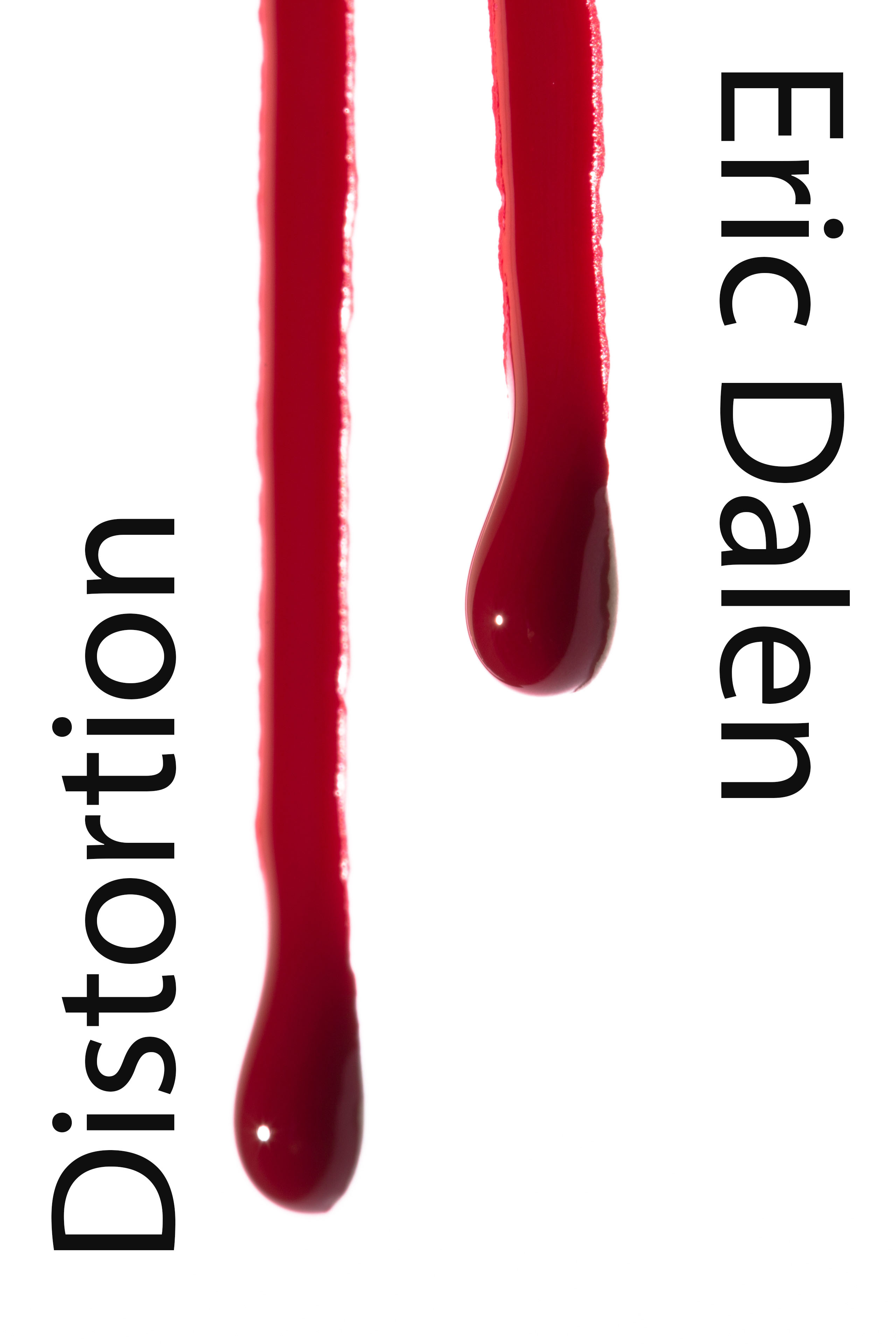 Blood drips close up macro